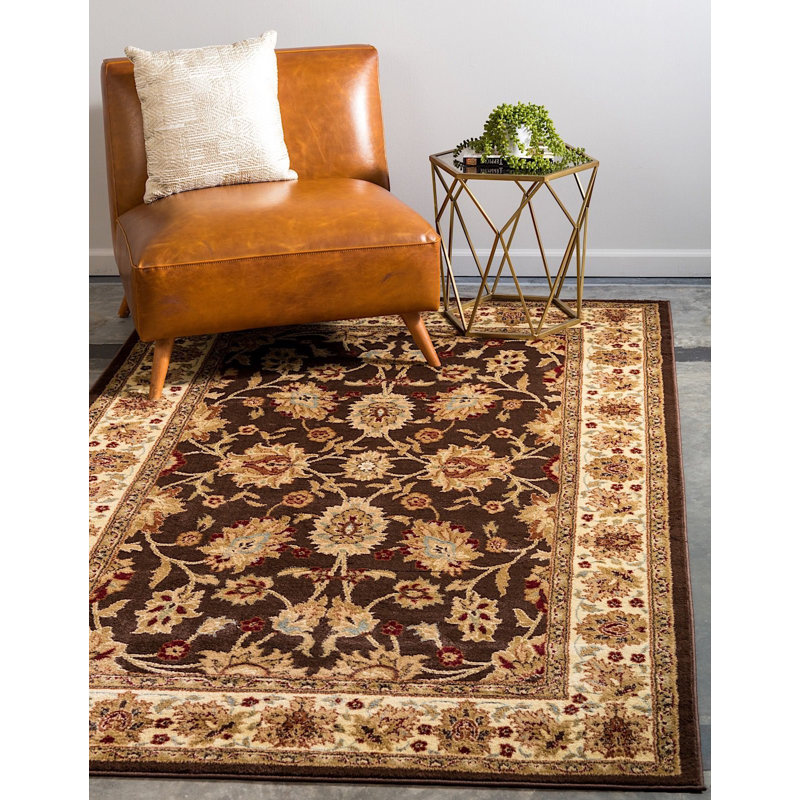 Tapis à motif oriental brun Odyssey, Rectangle 10 pi 6 po x 16 pi 5 po
