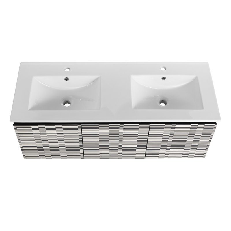 47.6'' Double Bathroom Vanity with Top