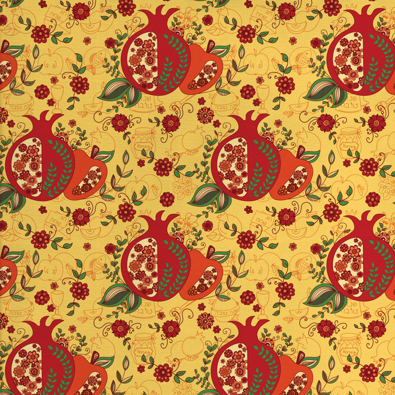 Tissu moyen east happy new year, l 36 po x L 360 po