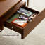 Table basse de style rétro avec meuble télé