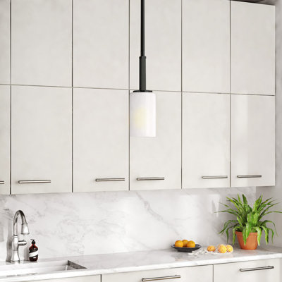Luminaire suspendu cylindrique simple à 1 lumière Charvic