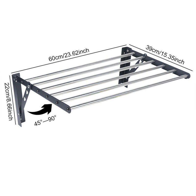 Stainless Steel Wall Mounted Drying Rack