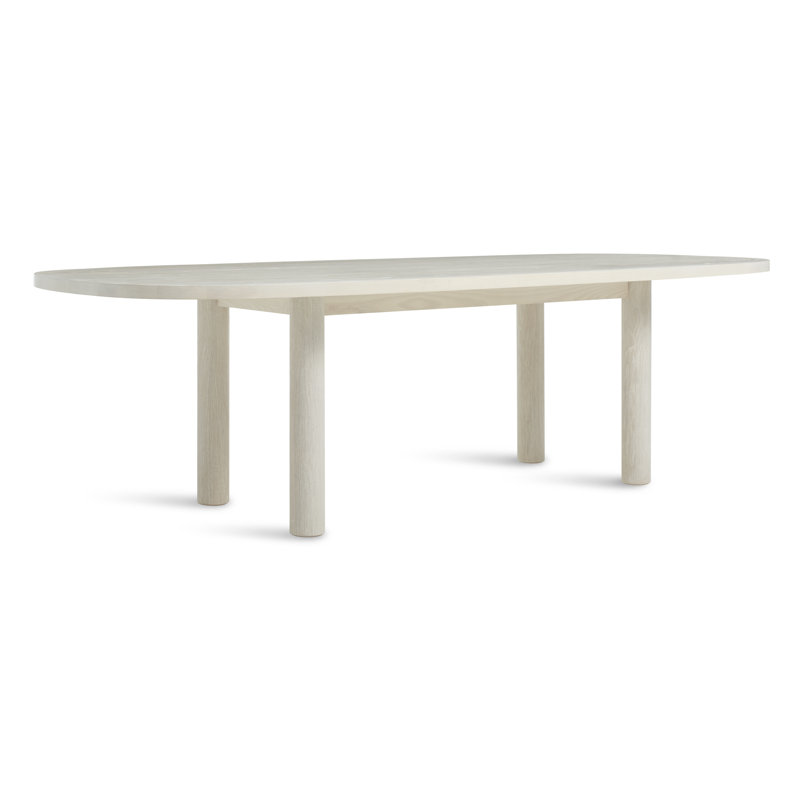 Table de salle à manger Good Times, Frêne blanc délavé, L 45 po x L 100 po