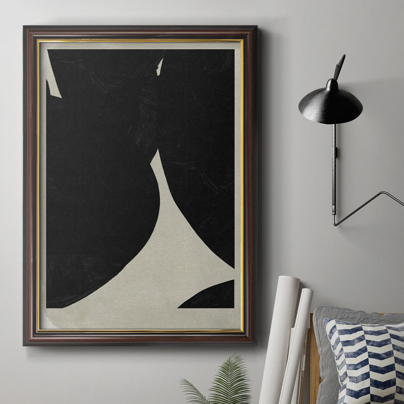 «Big Graphic I», peinture sur toile encadrée, H 20 po x l 16 po x P 2,5 po