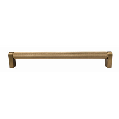 Kent Knurled 12" Center to Center Champagne Bronze Appliance Bar Pull
