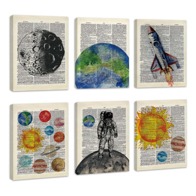 6 Piece Wrapped Canvas Print