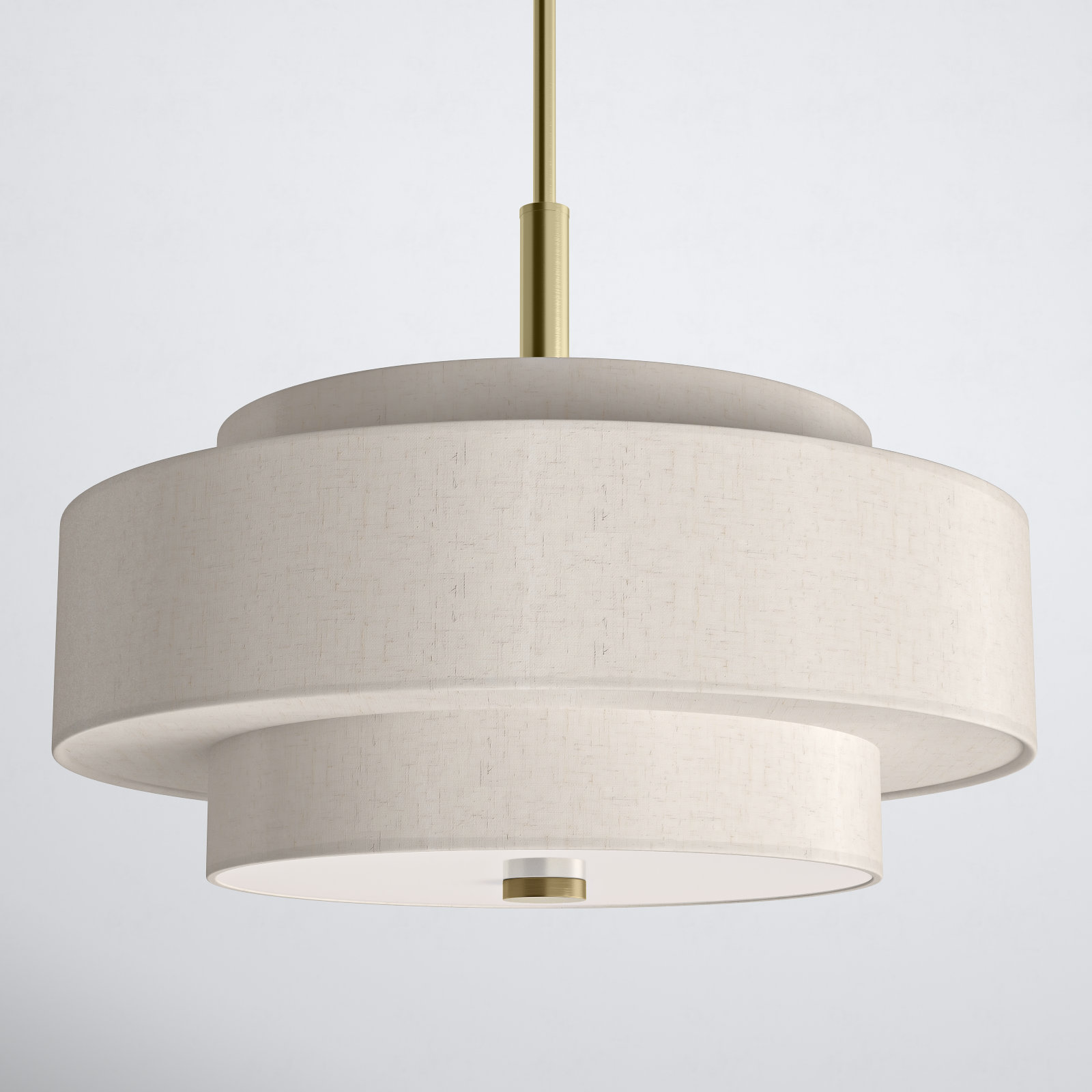Arly 4 - Light Metal Dimmable Drum Chandelier