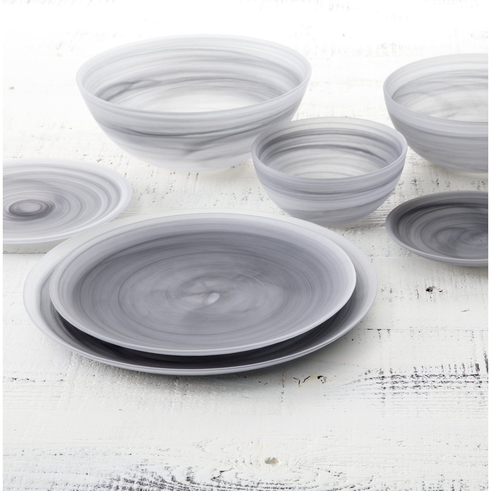 La Jolla Serving Bowl, Storm Gray