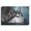 Art mural en métal Lark Manor ™ «Siberian Husky» par Carol Cavalaris-2041646545