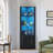 69'' H Corner Cabinet With Colorful Lights, Adjustable Shelves-389838067