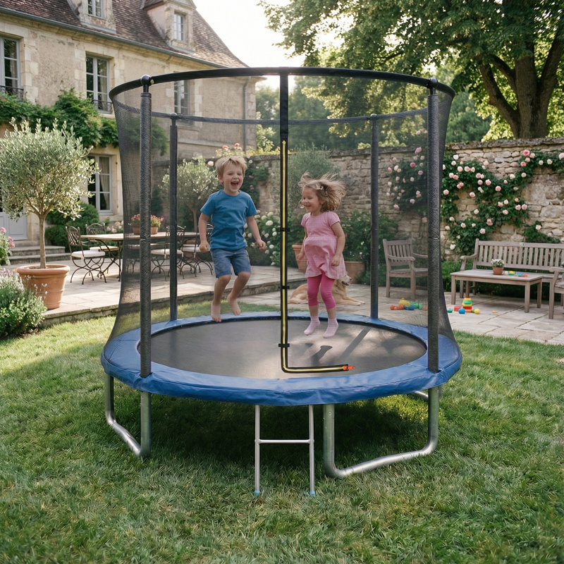 Maxway Furniture 290cm Round with Safety Enclosure Kid / Toddler Trampoline