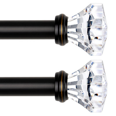 2 Pack 48 to 84 Inch Curtain Rod