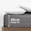 Spevek Soft & Cozy 40cm Extra Deep Pocket Microfiber Striped Fitted Sheet-289824239-289980689