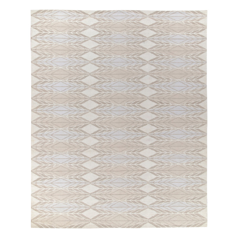 Scandinavian Wool Geometric Area Rug, Rectangle 10' x 14'