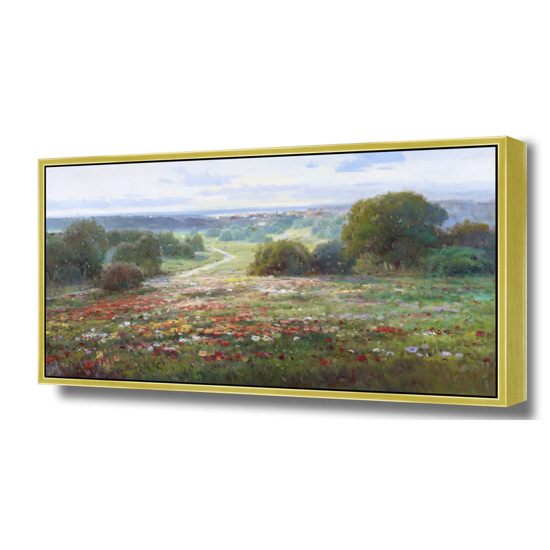 «Meadow Vista», H 26 po x l 50 po, Doré