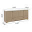 Ensemble de meuble-lavabo double 72 po avec 2 armoires, 2 tiroirs et plateau en marbre de culture Emlyn-107120773