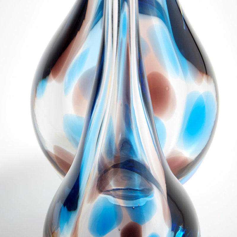Pandora Glass Table Vase, 15.75" H x 6" W x 6" D