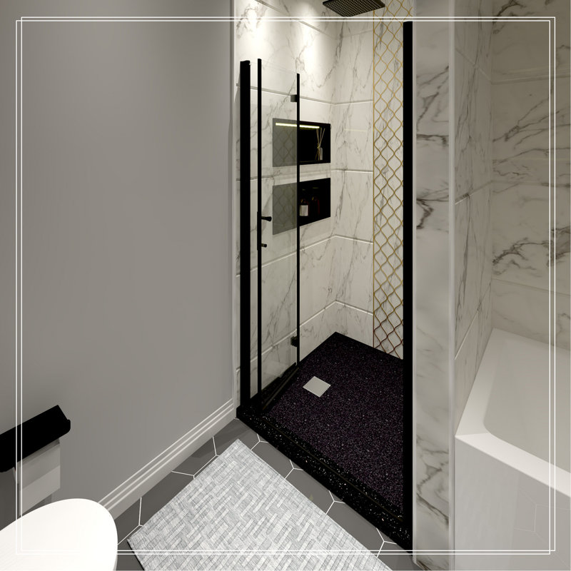 HIGH QUALITY STAINLESS STEEL SHOWER DOORS