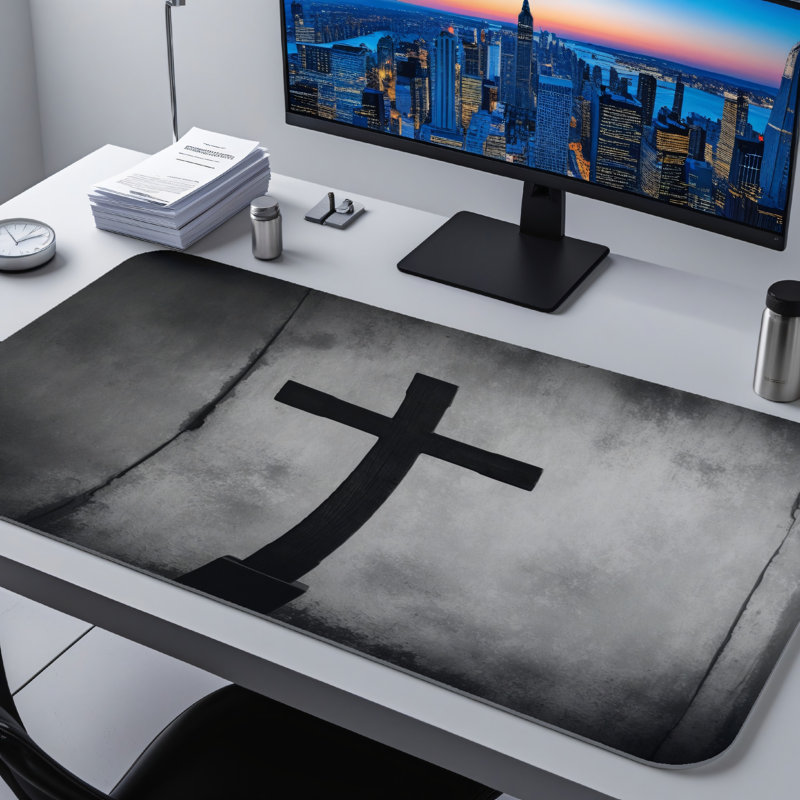 Polyester Desk Pad, 31.5x15.5