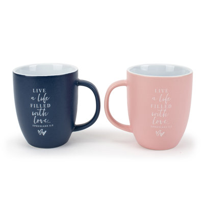 Ceramic Mugs Mr & Mrs - 2 pack