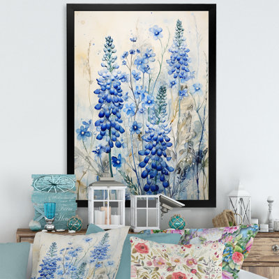 Magical Blue Bonnets Meadows - Blue Bonnets, impressions sur toile FDP107215