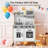 Kids Wooden Kitchen Playset, Height-Adjustable Pretend Play Stove W/ Lights & Sounds, Bpa-Free Montessori Kitchen W/ 30+ Play Food Accessories, Ages 3–7-122441800