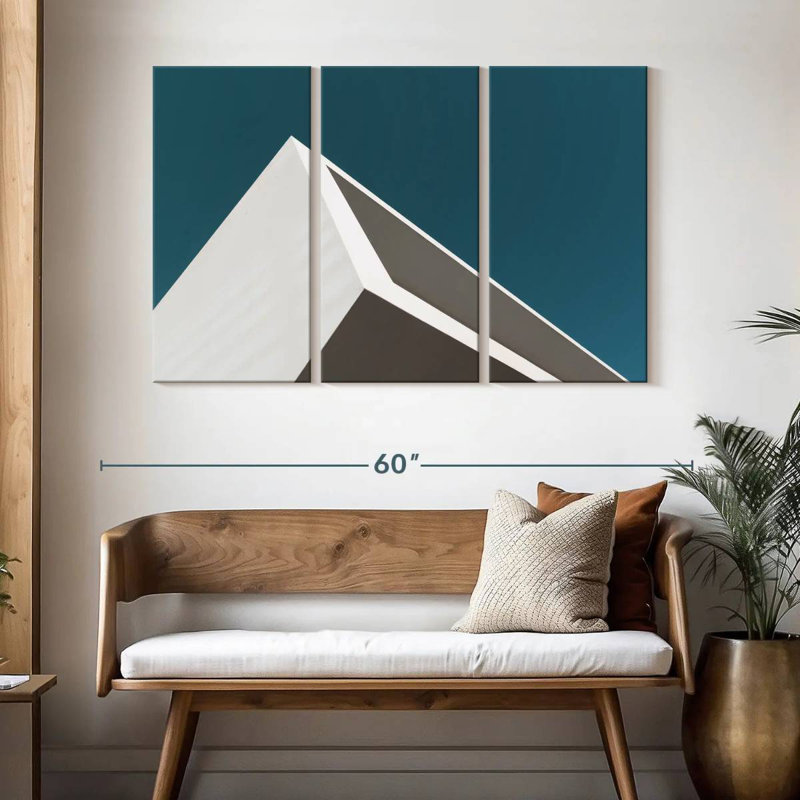 Geometric Building Corner, 32" H x 50" W