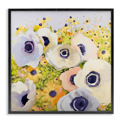 Art giclée sur fond de coquelicots pastel par Shirley Novak