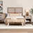 Fidel Handwoven Wool Upholstered Bench