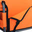 Chariot pliant 3 en 1 avec siège de banc - capacité de 500 lb, pneus de plage 9 po x 4 po pour le camping et la plage, orange-117353836