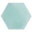 Solid Mixed Aqua Hex 8" x 9" Cement Wall & Floor Tile