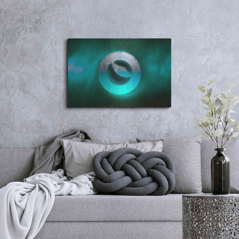 "Cosmic Crypto Luna" par Valentyn Artemenko, H 24 po x l 36 po