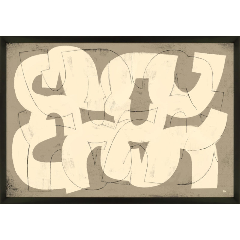 Dessin par Tillom - art mural encadré, Papier avec cadre noir, H 14 po x l 20 po x P 1,25 po