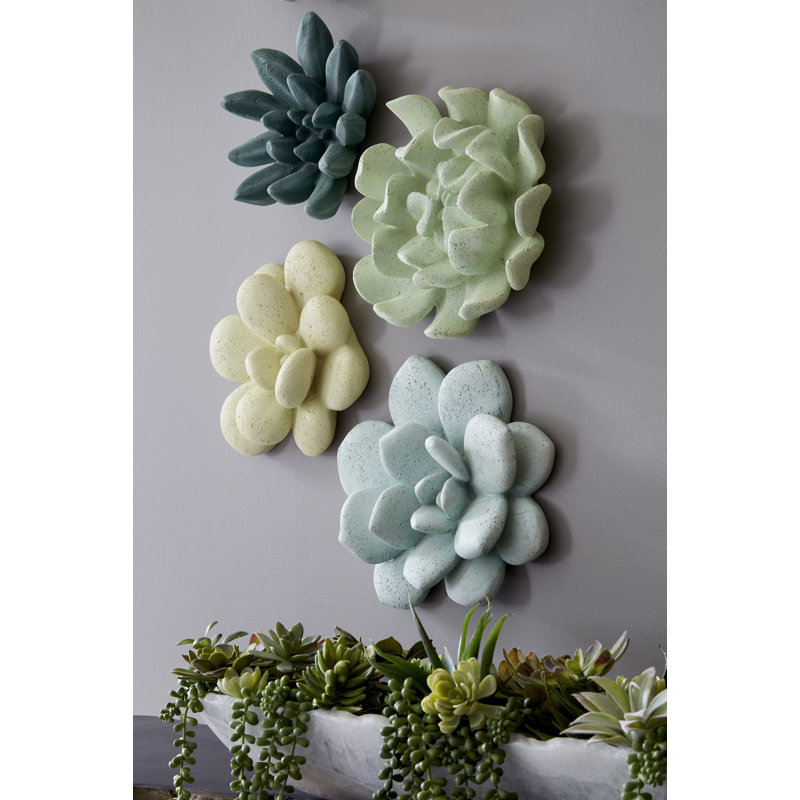 Topsy Turvy Succulent Wall Art, Green