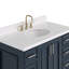 Ensemble de meuble-lavabo simple 42,25 po avec plateau en quartz Abshire-94668856