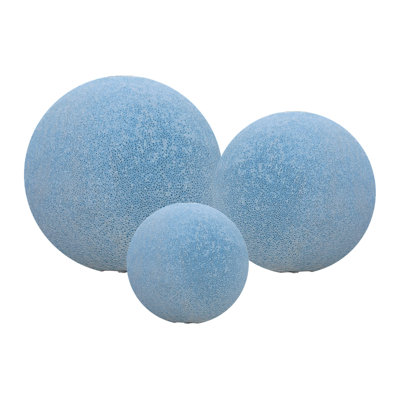 Barahona Weather Resistant and UV Resistant Ceramic / Porcelain Abstract Gazing Ball