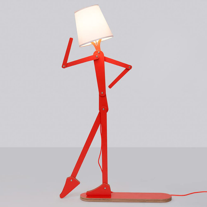 Blaydon 62.2'' Novelty Floor Lamp, Red