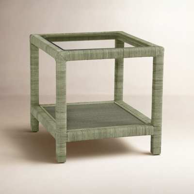 Pine Isle Glass End Table