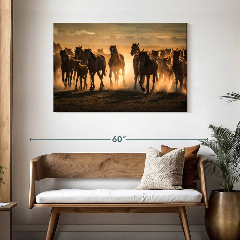 Chevaux de la Cappadoce Brampt, H 30 po x l 45 po