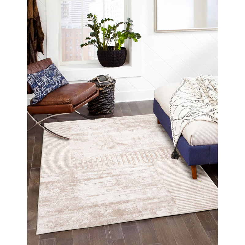 Tapis ivoire Gouveia, Rectangle de 5 pi x 8 pi