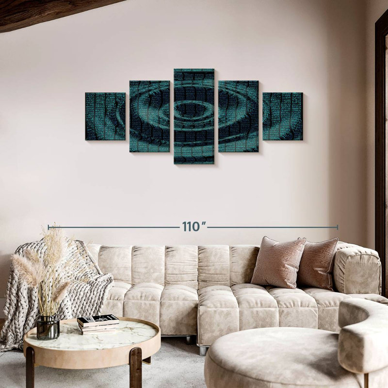 Data Ripple, 36" H x 80" W