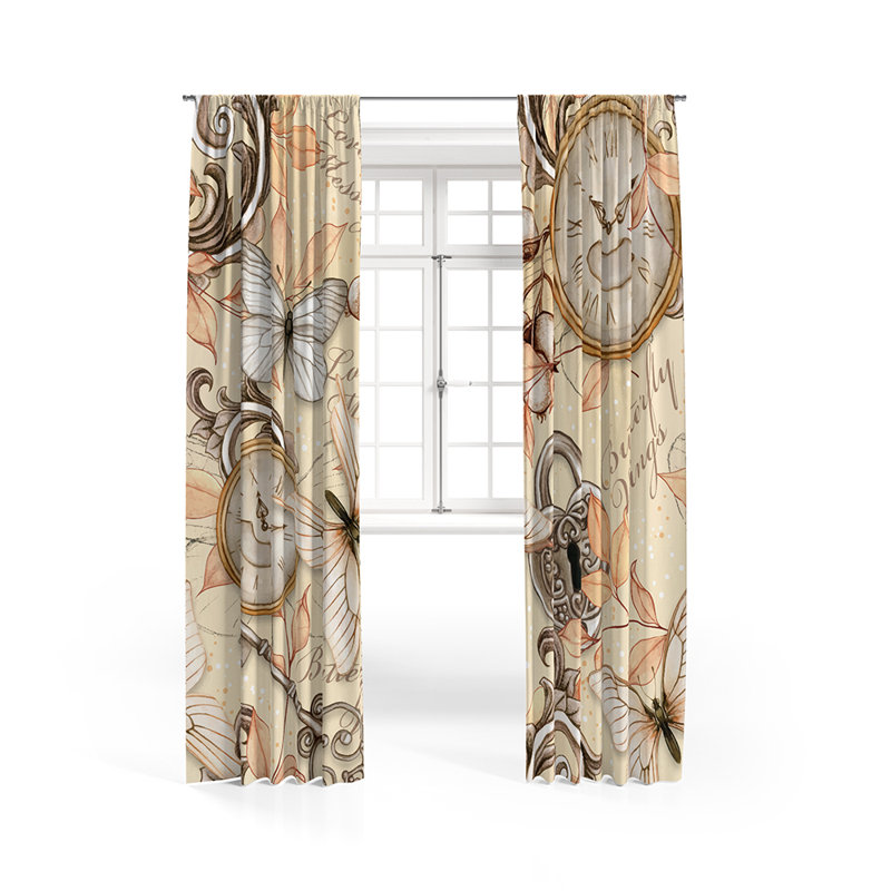 Semi Sheer Curtain Pair, 20" W x 82" L