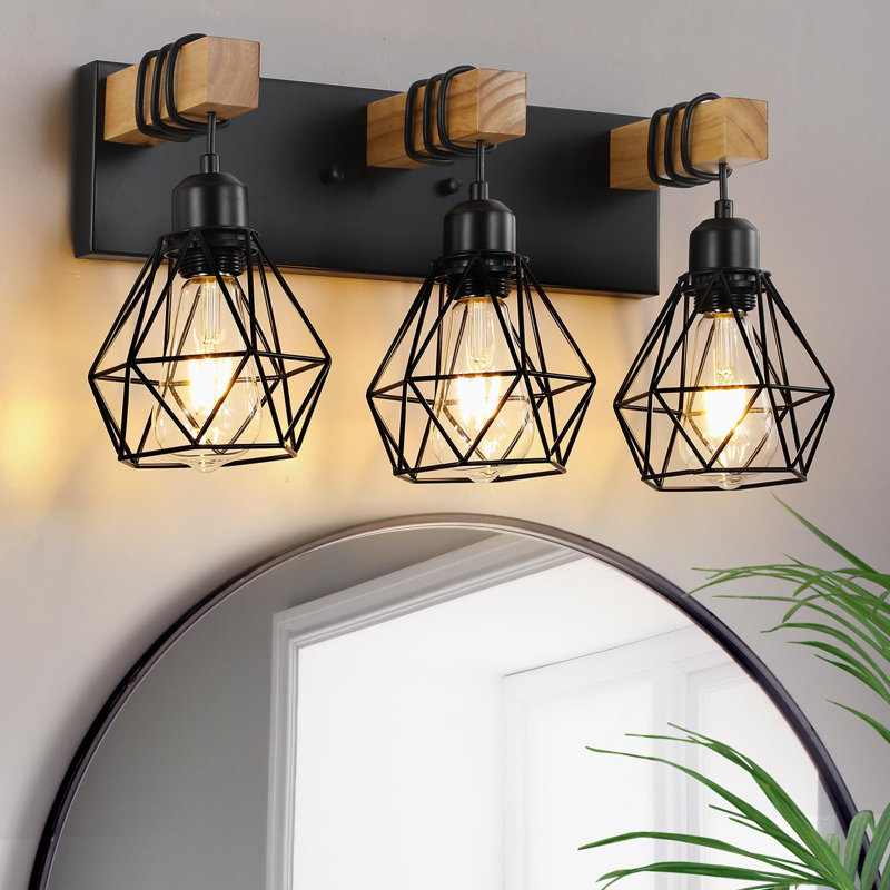 Éclairage pour meuble-lavabo 3 lumières Farmhouse