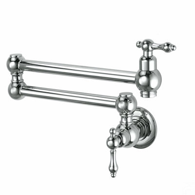 Pot Filler Faucet Wall Mount,With Double Joint Swing Arms