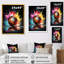 Rose vif Bowling Lane - Bowling, art mural-694517656-694517604