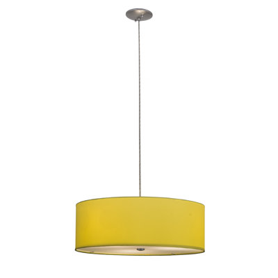 Lustre tambour 3 lumières à abat-jour Joulon