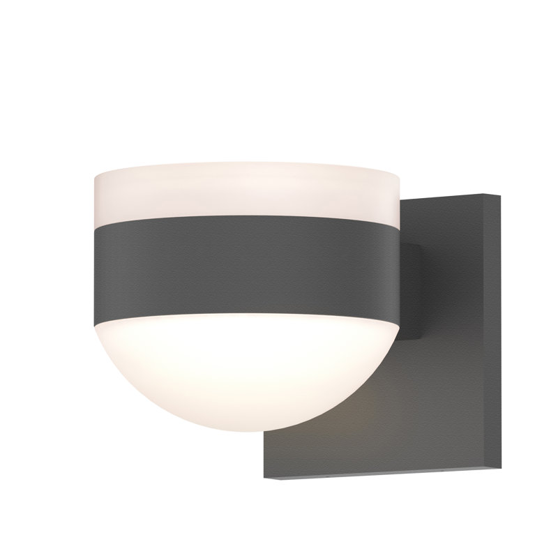 Reals LED Outdoor Armed Sconce, Gray