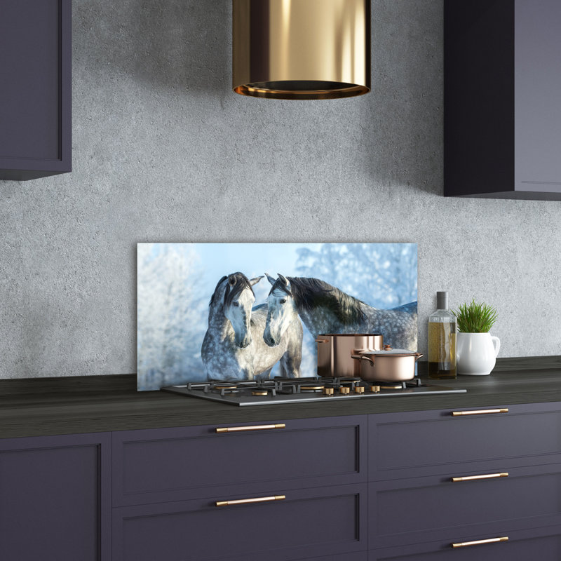 50cm W x 100cm L Glass Peel and Stick Panel