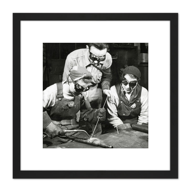 Marshall Women Welding Steel Industry - Single Picture Frame Print