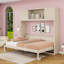 Lit escamotable double avec tablettes de rangement-216378158-216378156